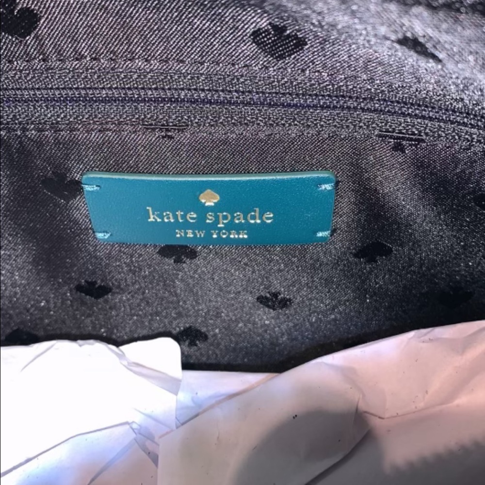 ♠️ 🍃 kate spade Chelsea Monstera Leaves Print Nylon Belt Bag Fanny Pack, Green - Picture 6 of 10